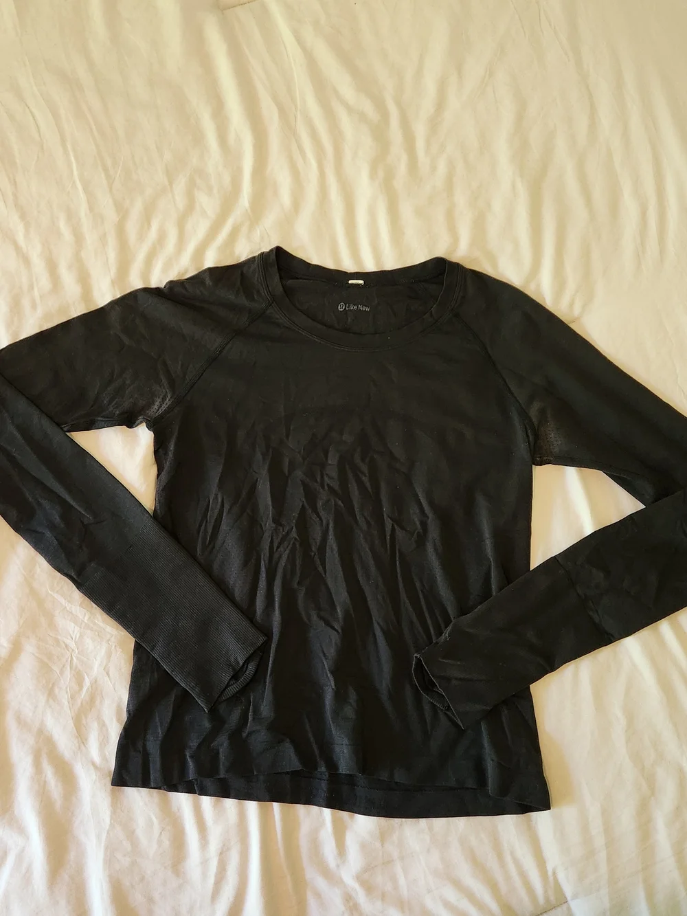 lululemon athletica Like New Black Run Swiftly Long Sleeve Crew Top